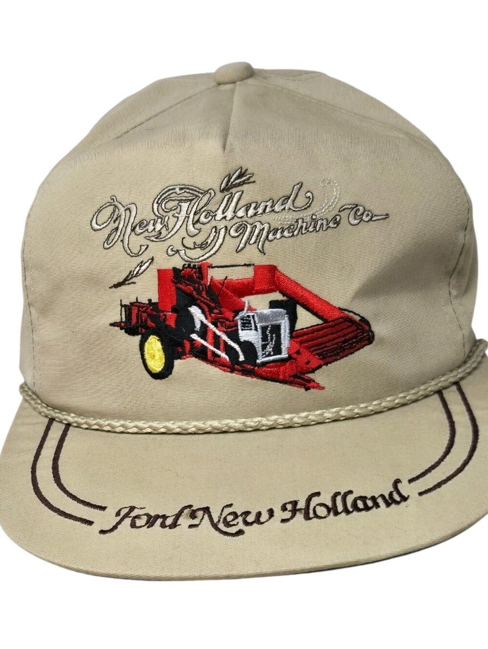 VTG Ford Tractor New Holland Embroidered Strapback K-Brand USA